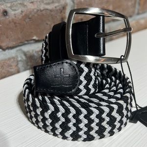 Men’s golf stretch braided belt